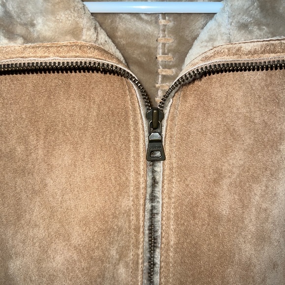 Tan leather jacket - Picture 4 of 6